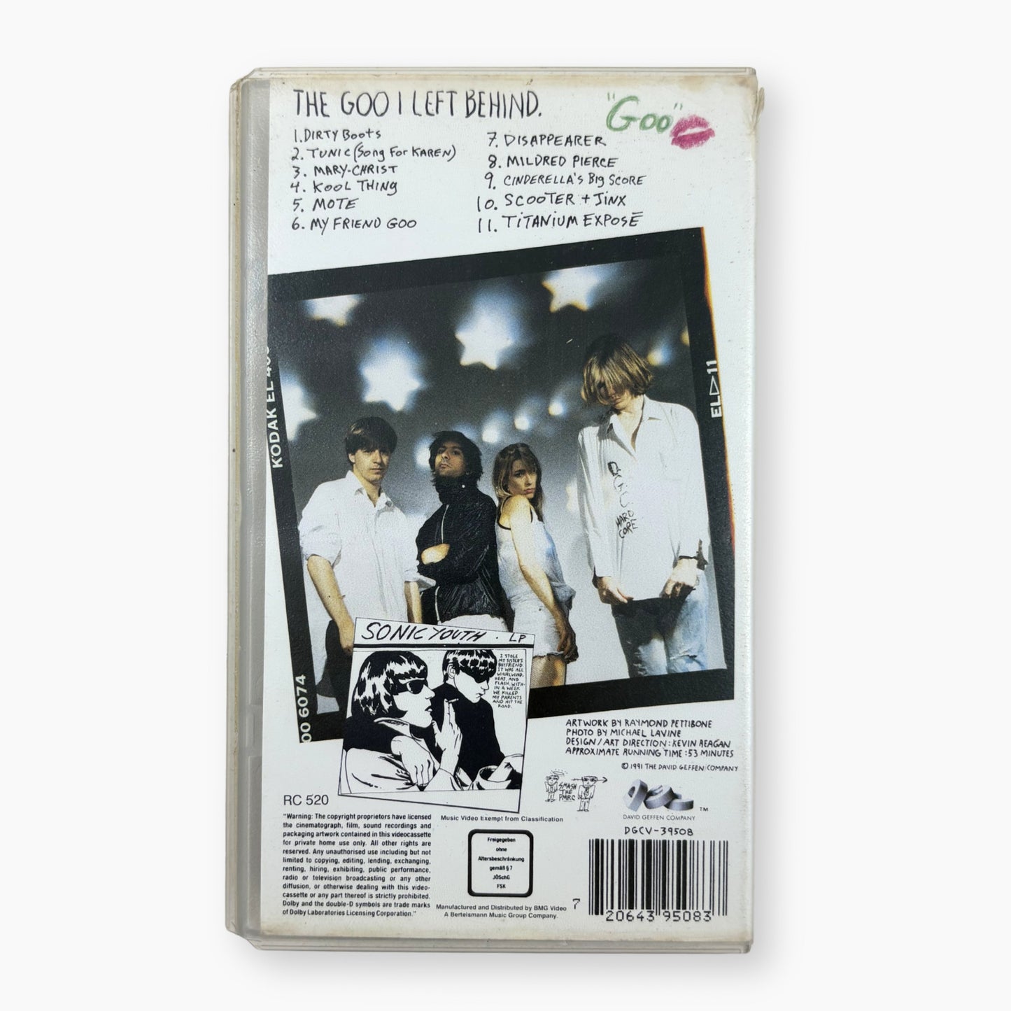 1991 SONIC YOUTH 'GOO' VHS