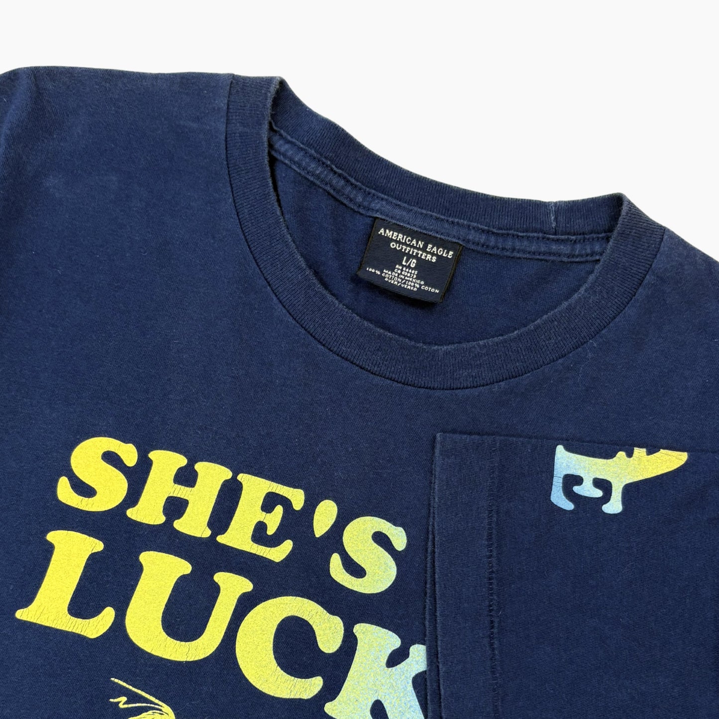 90S 'SHES SO LUCKY' T-SHIRT | L