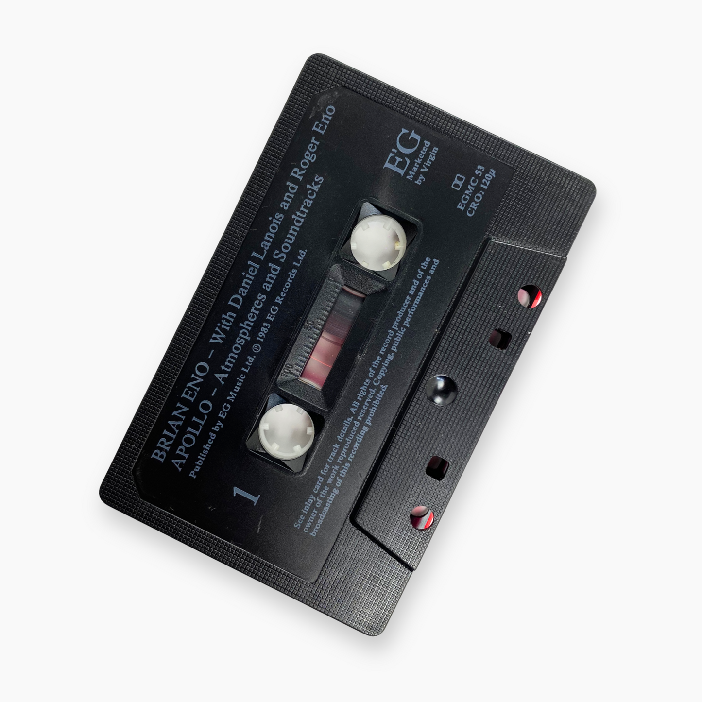 1983 BRIAN ENO 'APOLLO ATMOSPHERES AND SOUNDTRACKS' CASSETTE