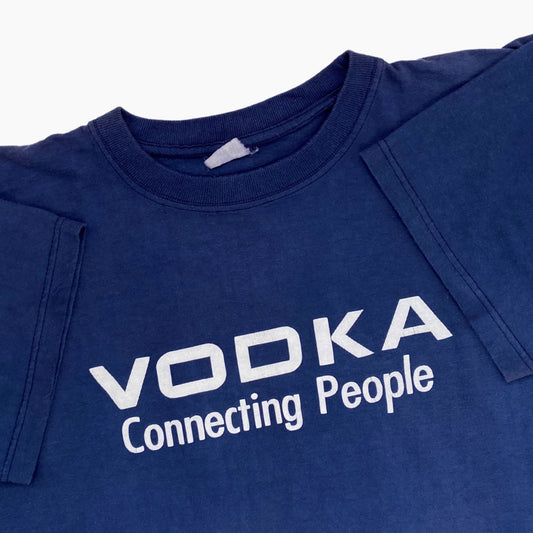 EARLY 00S "VODKA CONNECTING PEOPLE" T-SHIRT | L