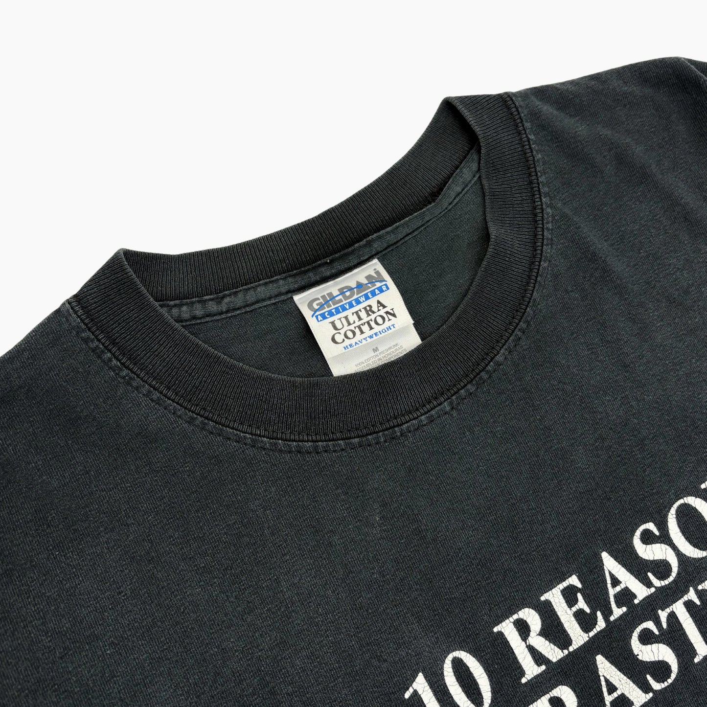 EARLY 00S 'REASONS TO PROCRASTINATE' T-SHIRT | M/L