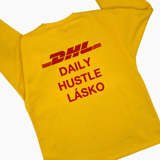 BLUEBOY X KNEDLO ZELO WEAR "DHL DAILY HUSTLE LASKO"  SWEATSHIRT | S