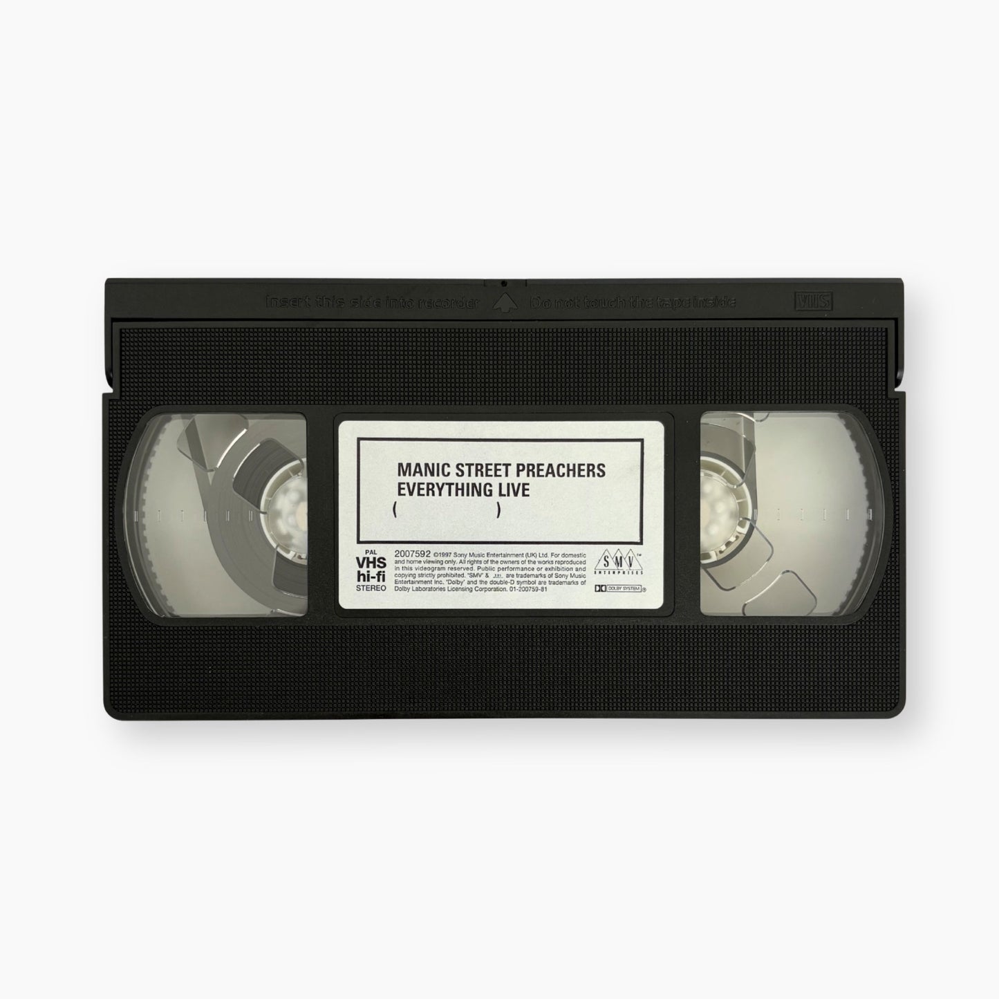 1997 MANIC STREET PREACHERS 'EVERYTHING LIVE' VHS