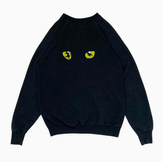 EARLY 80S CATS SWEATER | L/XL