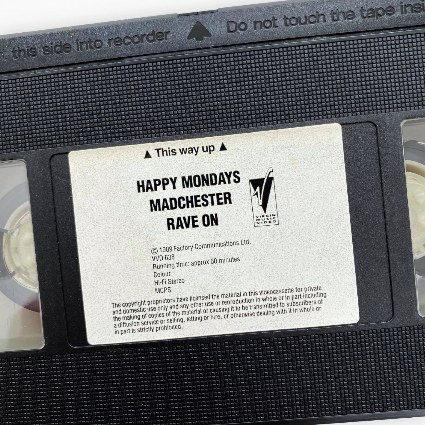 1989 HAPPY MONDAYS MADCHESTER VHS