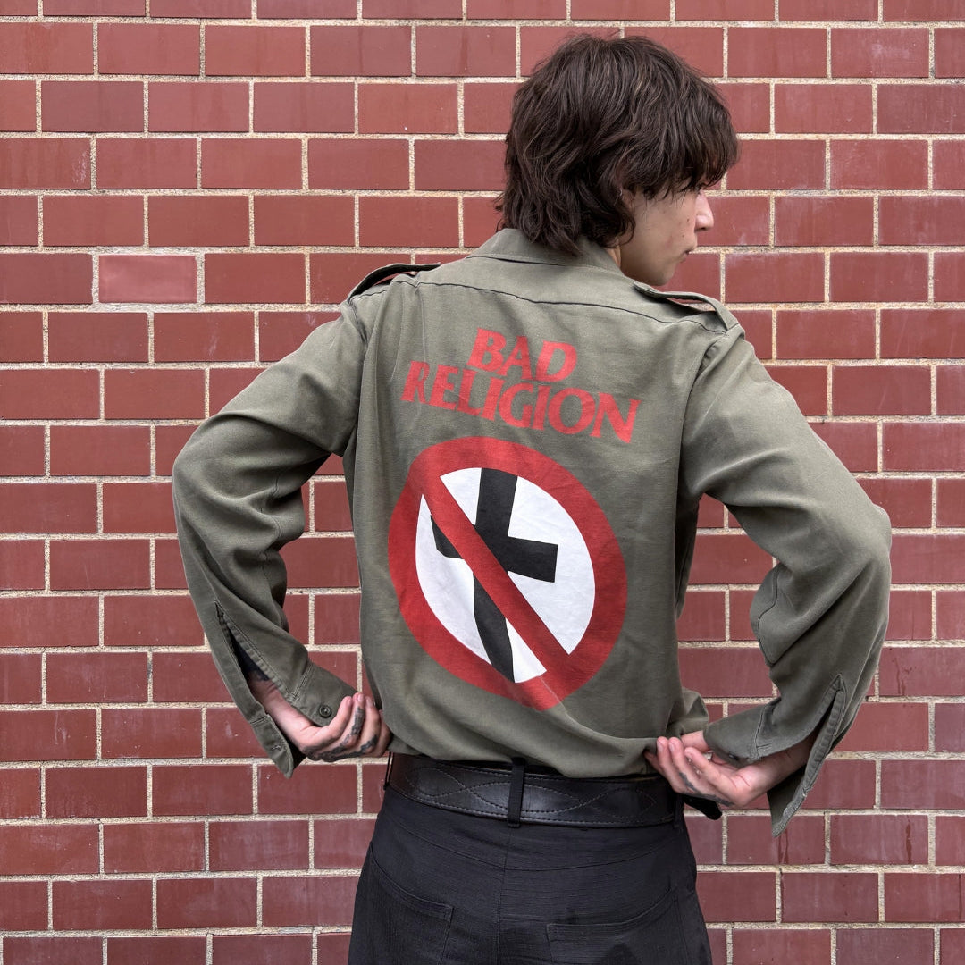 1994 BAD RELIGION MILITARY SHIRT | L