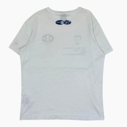 BLUEBOY X KNEDLO ZELO WEAR "WE ARE DEFINITELY NOT THE CHAMPIONS" T-SHIRT | L