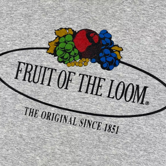 90S FRUIT OF THE LOOM LOGO T-SHIRT | L