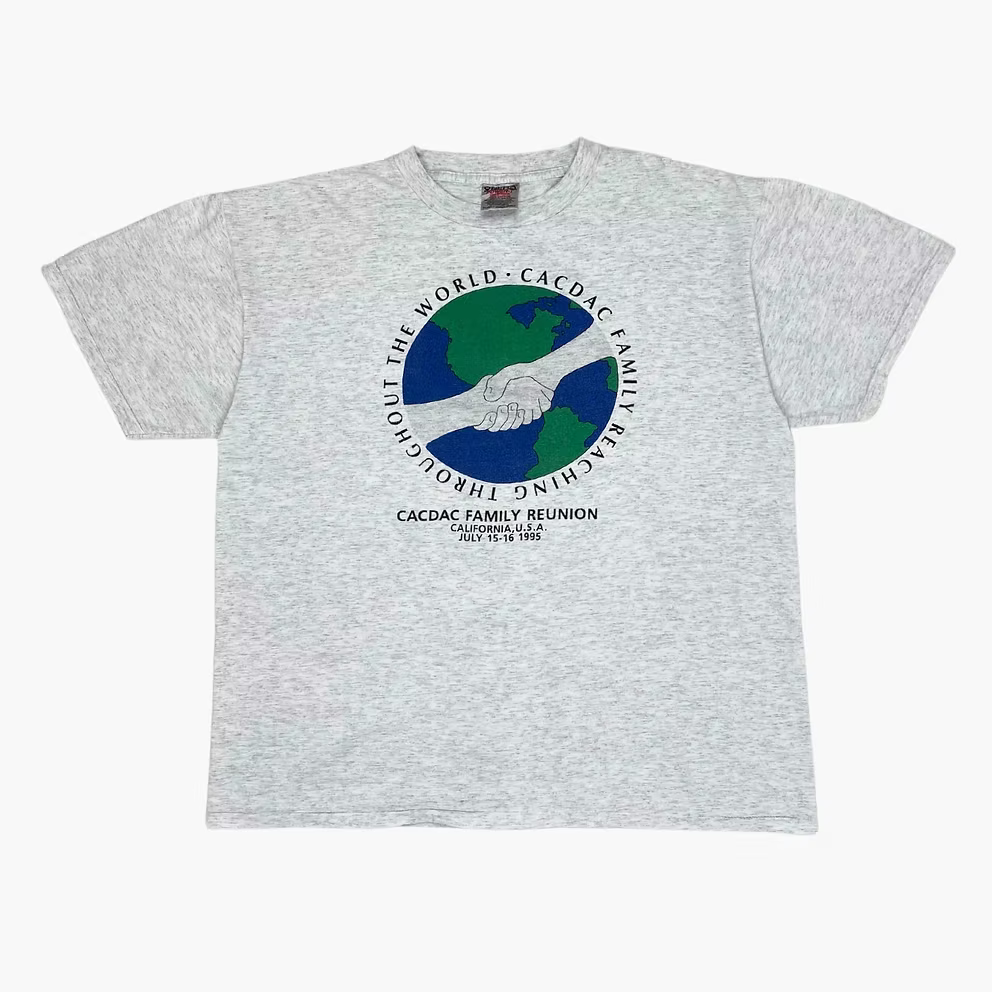 1995 "REACHING THROUGHOUT THE WORLD" T-SHIRT | XL