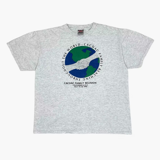 1995 "REACHING THROUGHOUT THE WORLD" T-SHIRT | XL