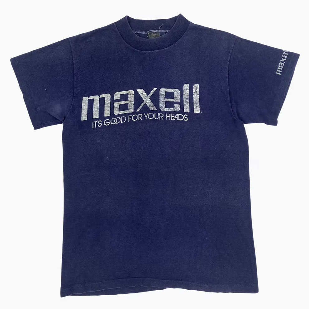 EARLY 80S MAXELL 'IT'S GOOD FOR YOUR HEADS' T-SHIRT | M