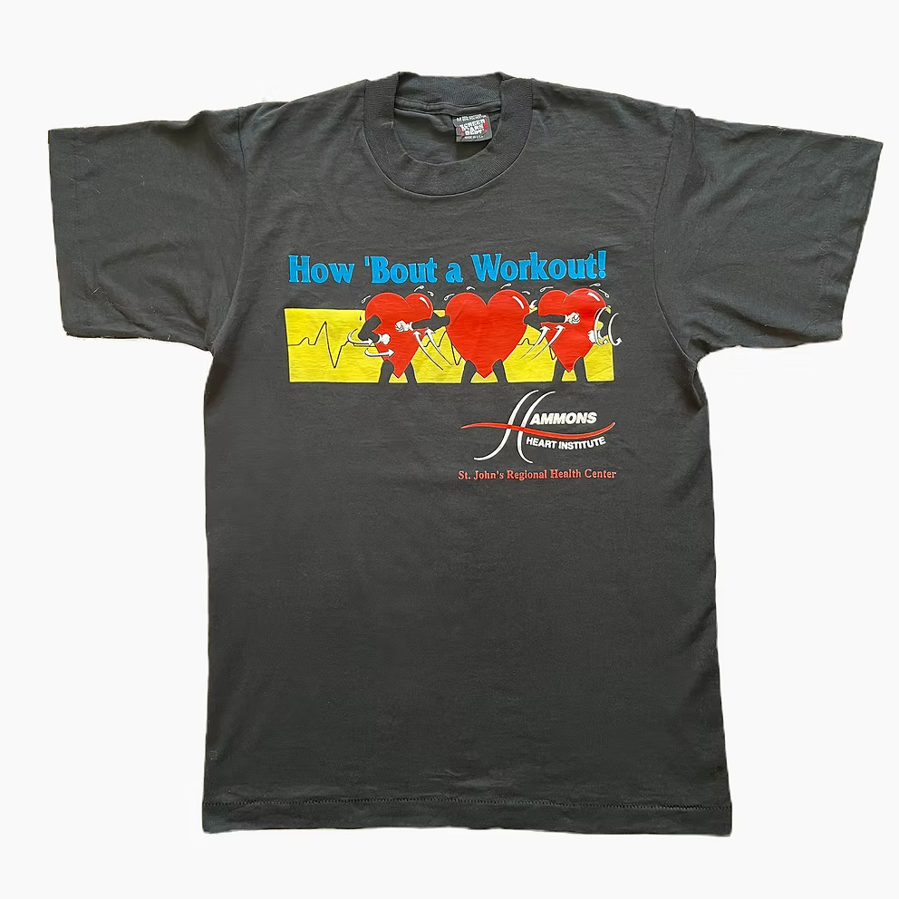 90S HOW 'BOUT A WORKOUT" T-SHIRT | M