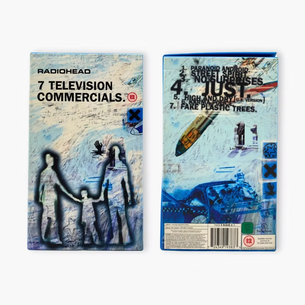 1998 RADIOHEAD "SEVEN TELEVISION COMMERCIALS" VHS | OS