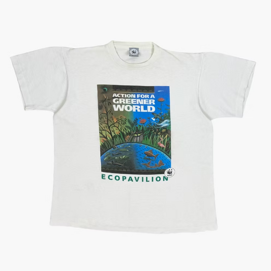 90S WWF "ACTION FOR A GREENER WORLD" T-SHIRT | L