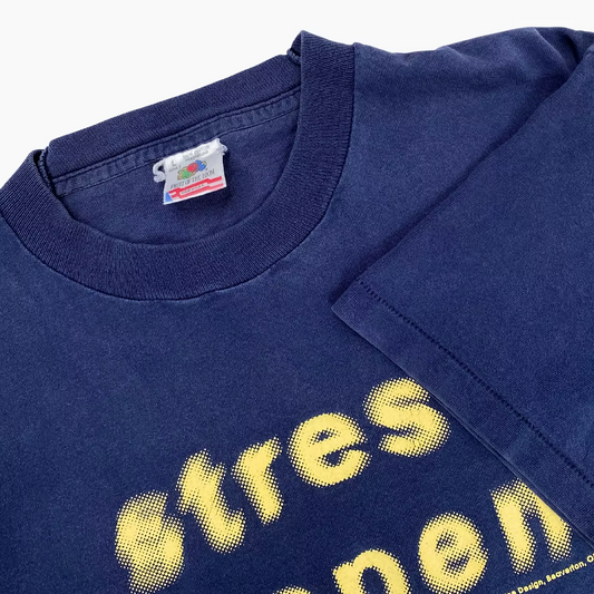 90S "STRESS HAPPENS" T-SHIRT | L