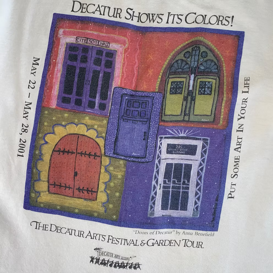 2001 "DECATUR SHOWS ITS COLORS" ART FESTIVAL T-SHIRT | M