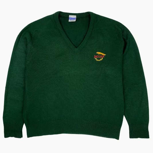 90S JAGUAR 'DRIVERS CLUB' KNITTED JUMPER | XL