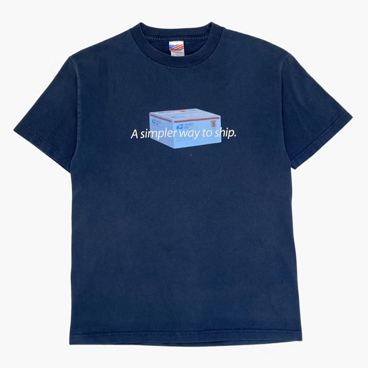 2001 USPS "A SIMPLER WAY TO SHIP" T-SHIRT | M