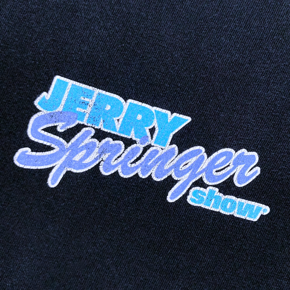 LATE 90S JERRY SPRINGER SHOW STAFF SECURITY T-SHIRT | L